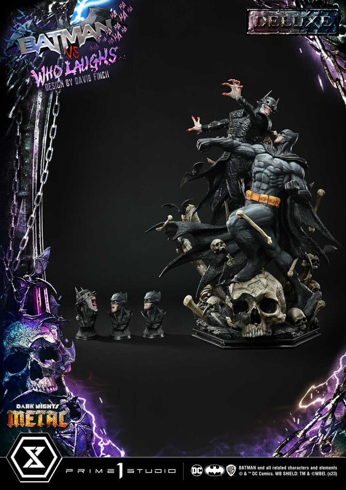 Dark Nights: Metal Ultimate Premium Masterline Series Statue 1/4 Batman VS Batman Who Laughs Deluxe Bonus Version 67 cm - Image 4