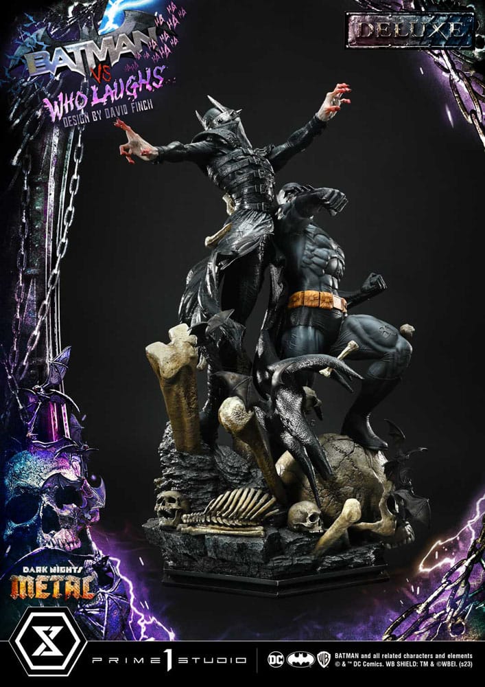 Dark Nights: Metal Ultimate Premium Masterline Series Statue 1/4 Batman VS Batman Who Laughs Deluxe Bonus Version 67 cm - Image 8