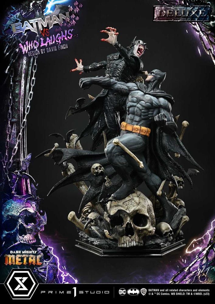 Dark Nights: Metal Ultimate Premium Masterline Series Statue 1/4 Batman VS Batman Who Laughs Deluxe Bonus Version 67 cm - Image 9