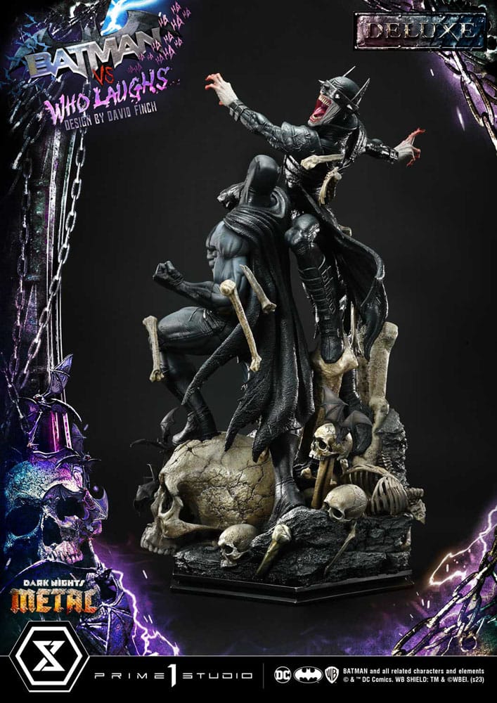 Dark Nights: Metal Ultimate Premium Masterline Series Statue 1/4 Batman VS Batman Who Laughs Deluxe Bonus Version 67 cm - Image 10