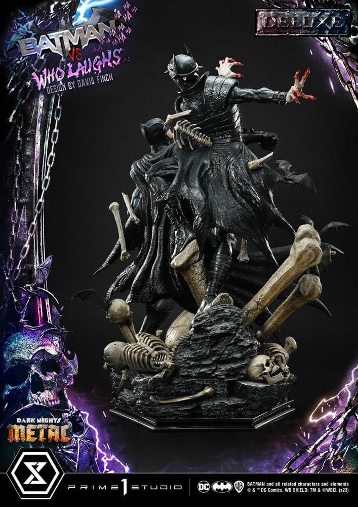 Dark Nights: Metal Ultimate Premium Masterline Series Statue 1/4 Batman VS Batman Who Laughs Deluxe Bonus Version 67 cm - Image 11