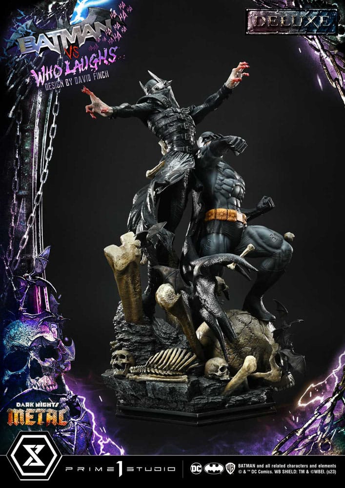 Dark Nights: Metal Ultimate Premium Masterline Series Statue 1/4 Batman VS Batman Who Laughs Deluxe Bonus Version 67 cm - Image 12