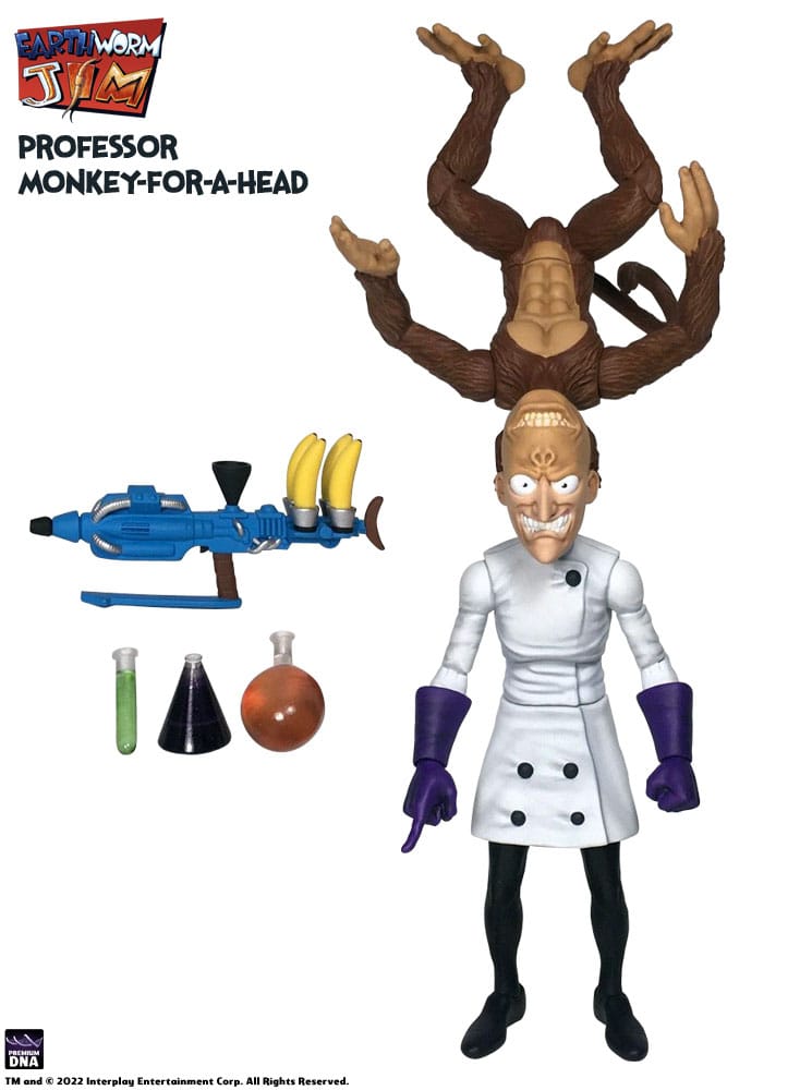 Earthworm Jim Action Figure Wave 1: Professor Monkey-For-A-Head 28 cm - Image 2