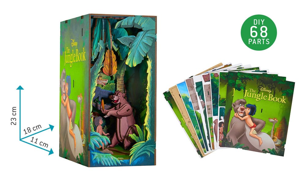 Disney Tiny Adventures Book Nook Mini Diorama The Jungle Book 23 cm - Image 5
