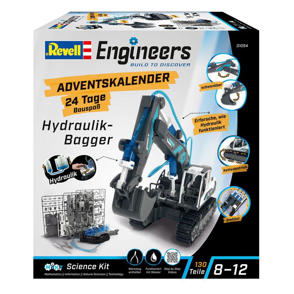 Revell Engineers Advent Calendar Hydraulic excavator model kit - Image 4