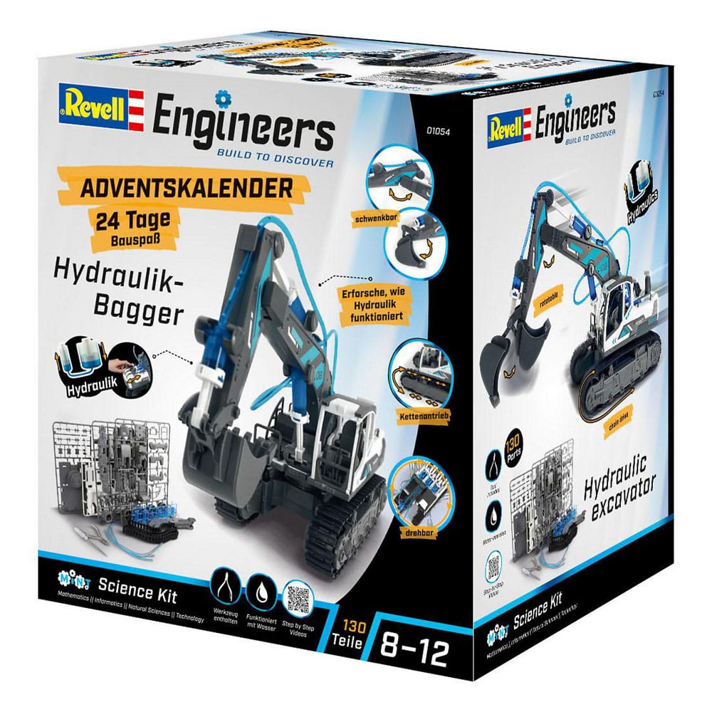 Revell Engineers Advent Calendar Hydraulic excavator model kit - Image 5