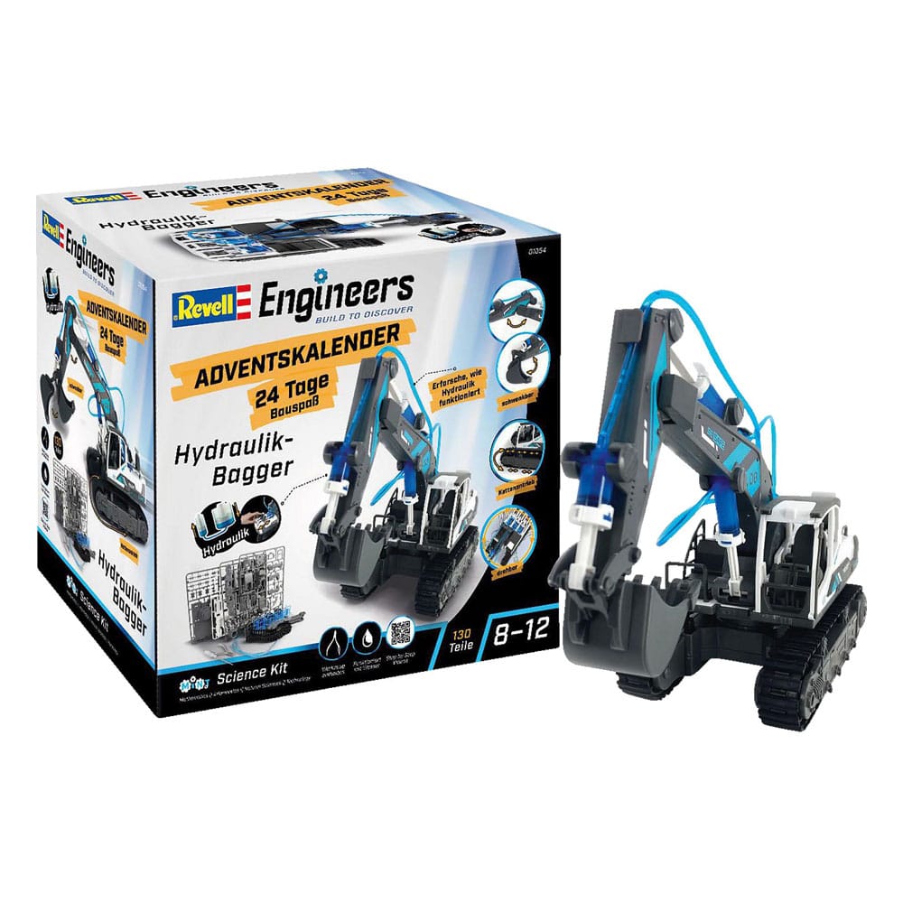 Revell Engineers Advent Calendar Hydraulic excavator model kit - Image 6