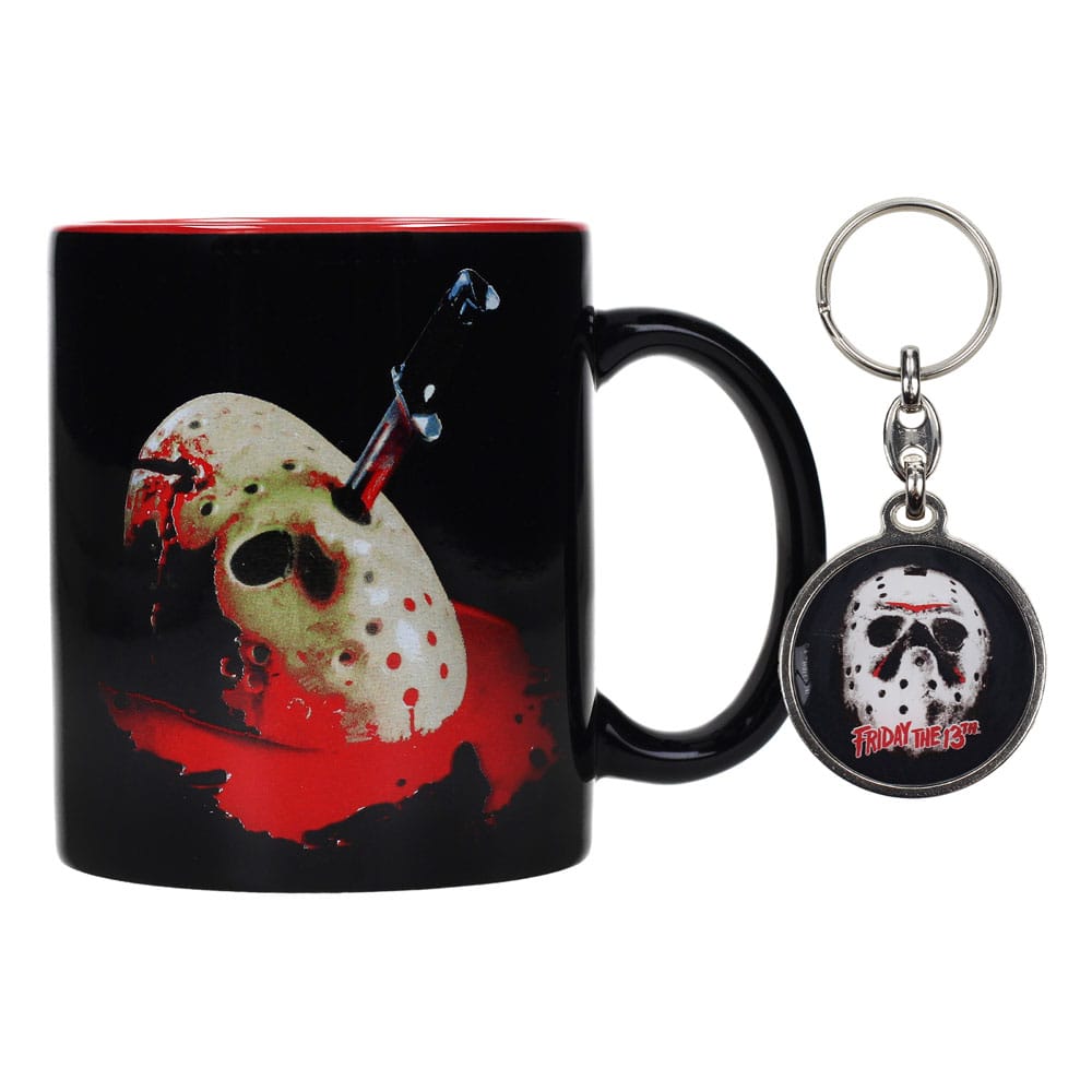 Friday the 13th Gift Set Mug & Keyring Jason's Mask - Image 2