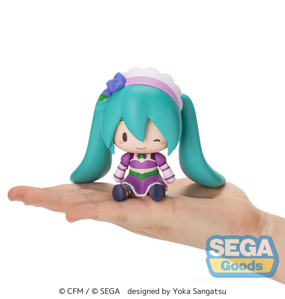 Character Vocal Series 01: Hatsune Miku Fuwa Petit Chibi Figure Hatsune Miku x Love and Berry Dress Up and Dance! Sparkly Purple 8 cm - Image 6