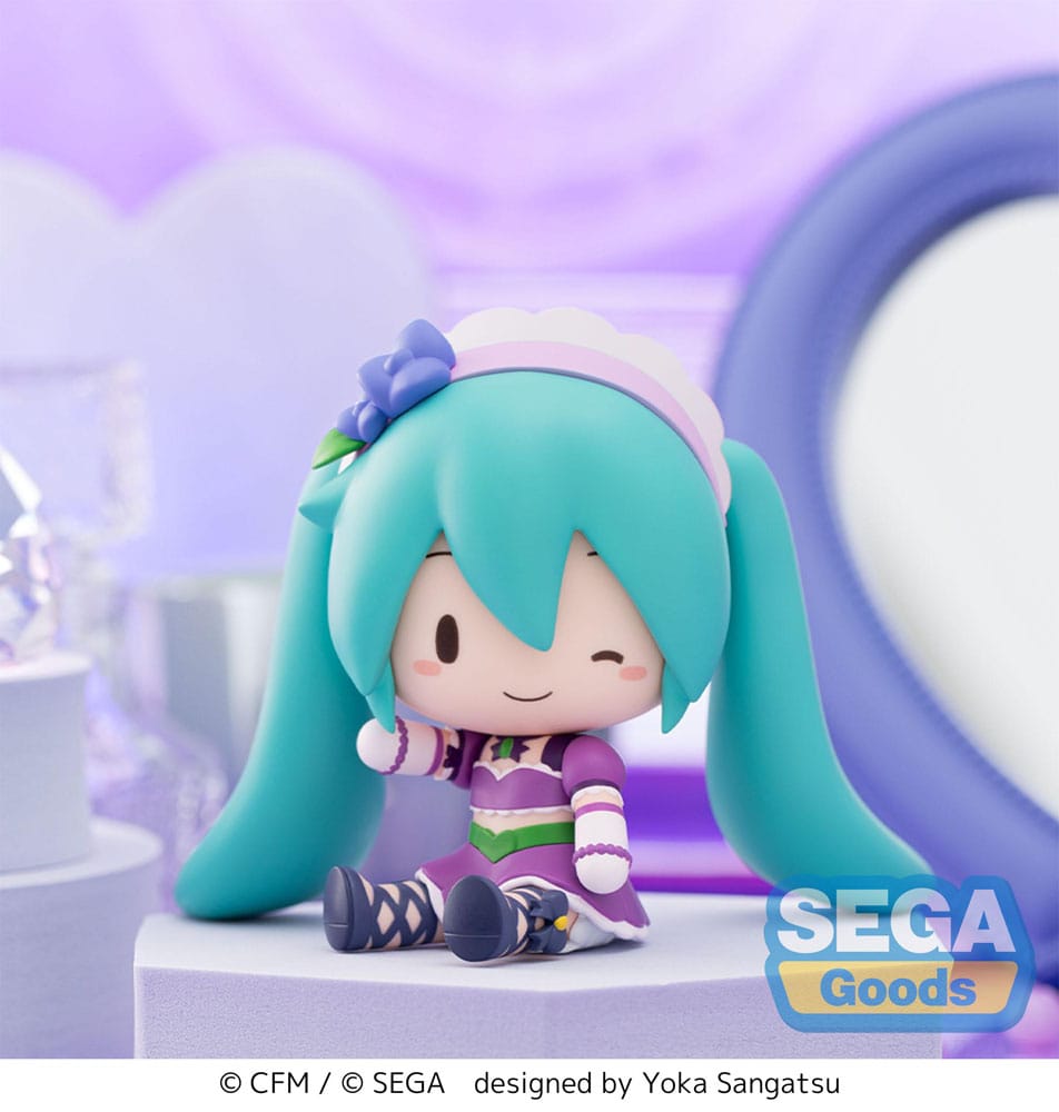 Character Vocal Series 01: Hatsune Miku Fuwa Petit Chibi Figure Hatsune Miku x Love and Berry Dress Up and Dance! Sparkly Purple 8 cm - Image 7