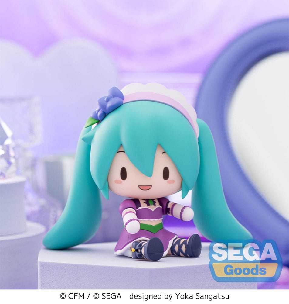Character Vocal Series 01: Hatsune Miku Fuwa Petit Chibi Figure Hatsune Miku x Love and Berry Dress Up and Dance! Sparkly Purple 8 cm - Image 8