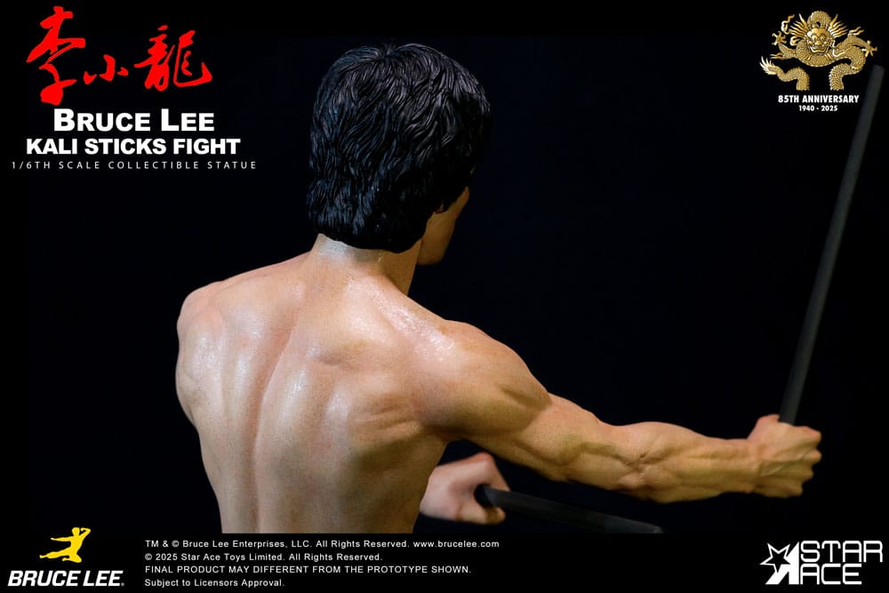 Enter the Dragon Movie Statue 1/6 Bruce Lee Kali Sticks Fight Normal Basement Version 30 cm - Image 6