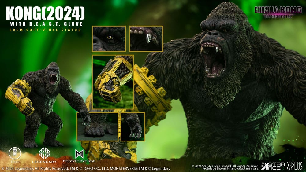 Godzilla vs. Kong: The New Empire Soft Vinyl Statue Kong with B.E.A.S.T. Glove 30 cm - Image 12