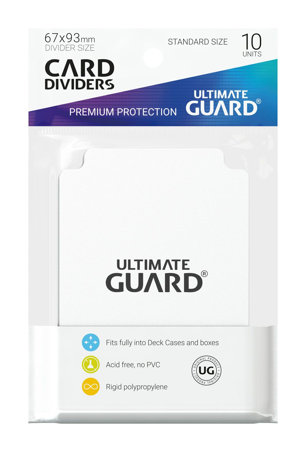Ultimate Guard Card Dividers Standard Size (10) - White - Image 2
