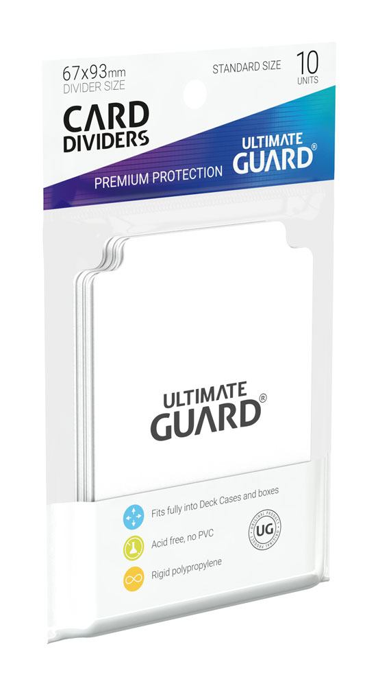 Ultimate Guard Card Dividers Standard Size (10) - White - Image 3