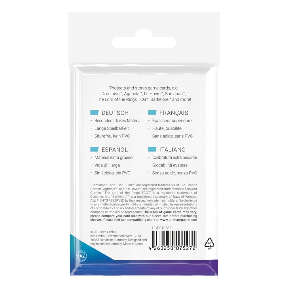 Ultimate Guard Board Game Sleeves (50) - Standard European - Image 4