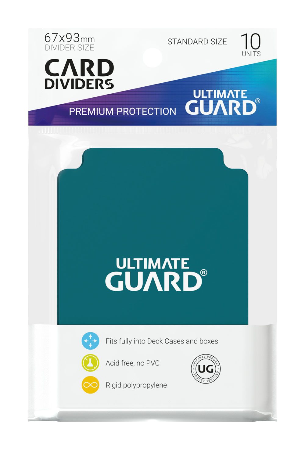 Ultimate Guard Card Dividers Standard Size (10) - Petrol - Image 2