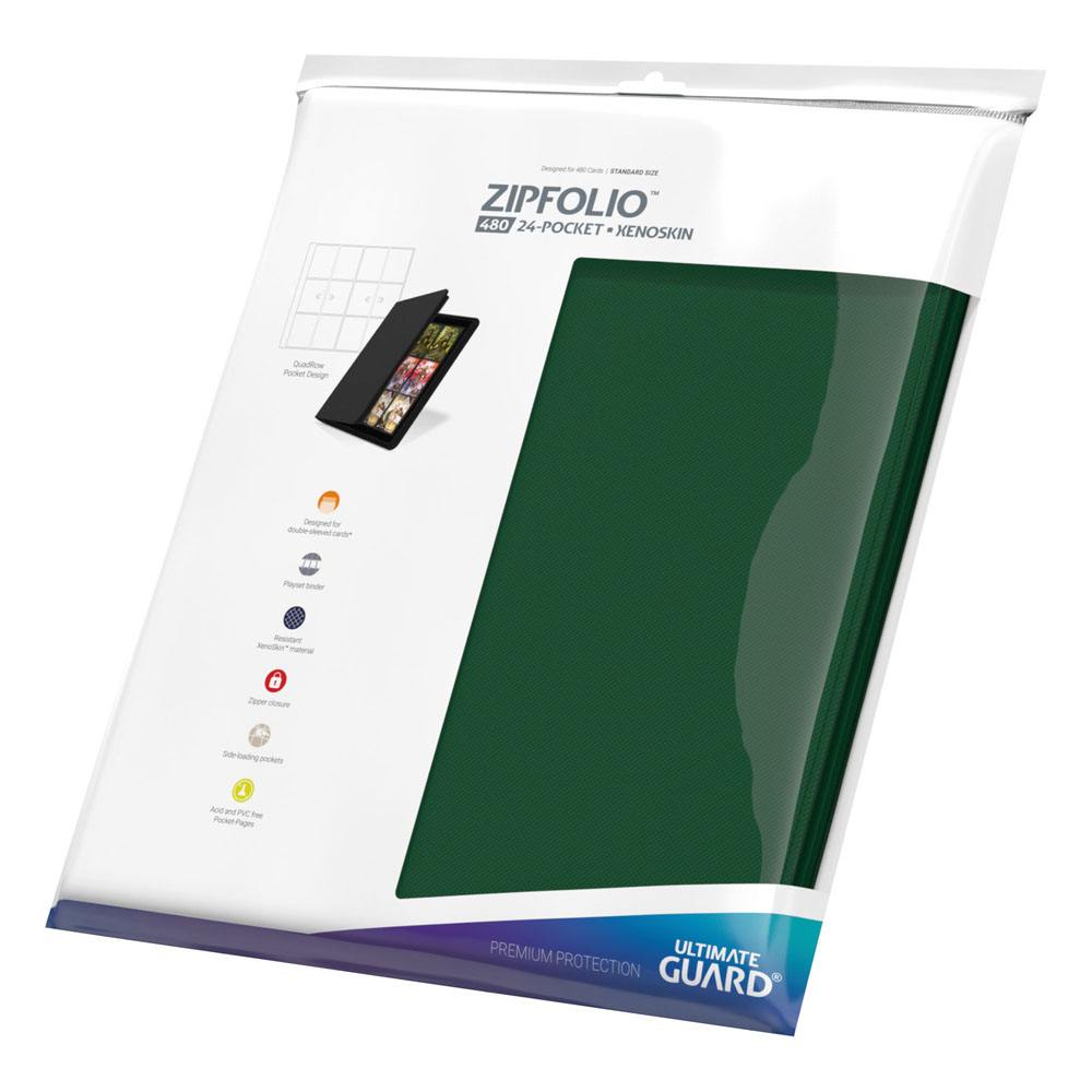 Ultimate Guard Zipfolio 480 24-Pocket Xenoskin - Green - Image 9