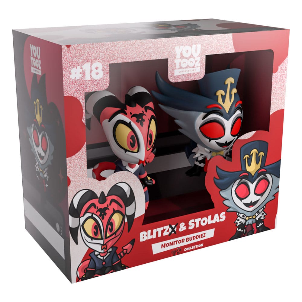 Helluva Boss Vinyl Figures Blitzo & Stolas Monitor Buddiez - Image 4