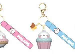 Molang Snack Time Series Keychain with Hand Strap Display (12)