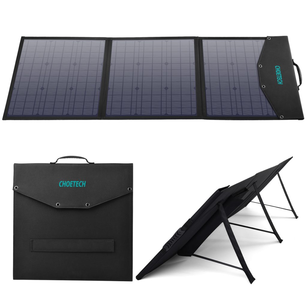 Choetech foldable solar charger 120W 1 x USB Type C / 1 x USB Type A (SC008 NEW)
