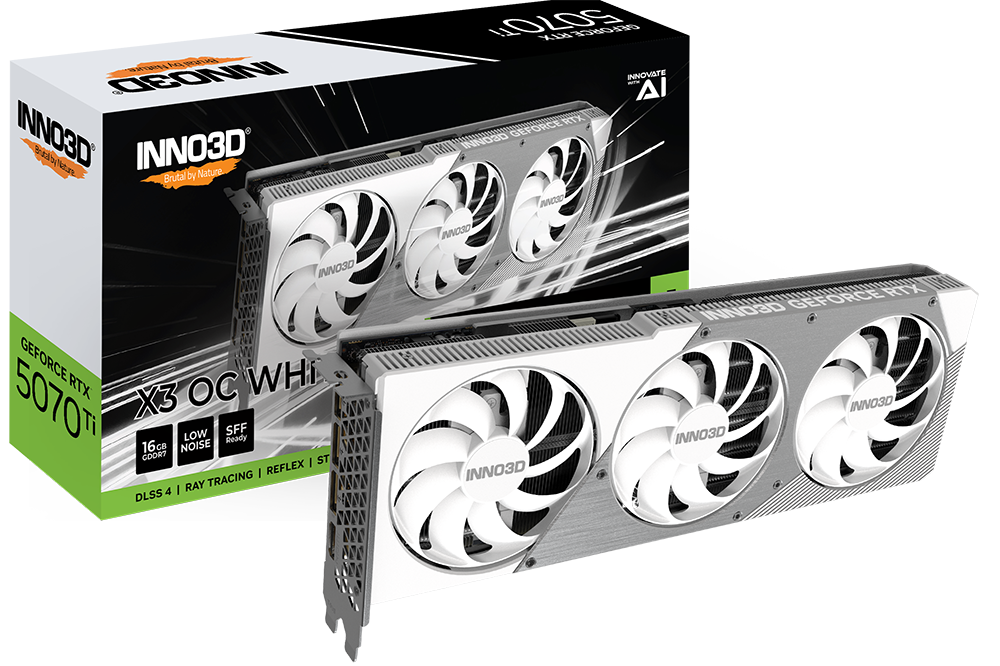 INNO3D GeForce RTX 5070 Ti 16GB GDDR7 X3 OC WHITE