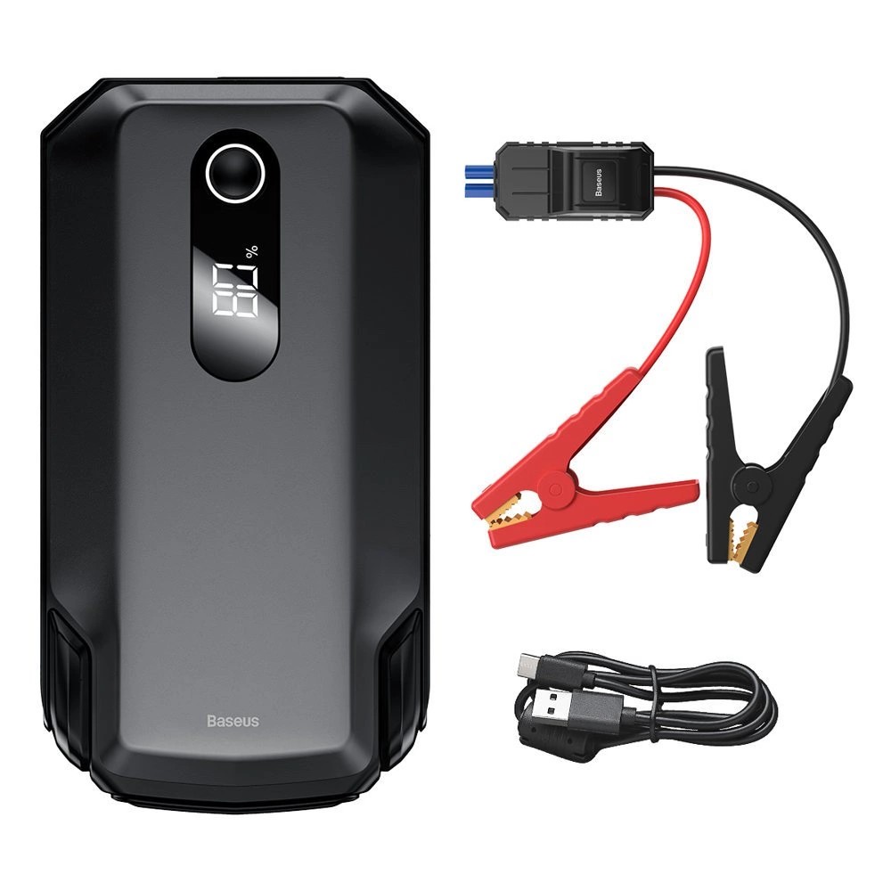 Baseus power bank Power Starter Jump Starter booster 20000mAh 12V (2000A / 1000A) + crocodile clips black (CGNL020001)
