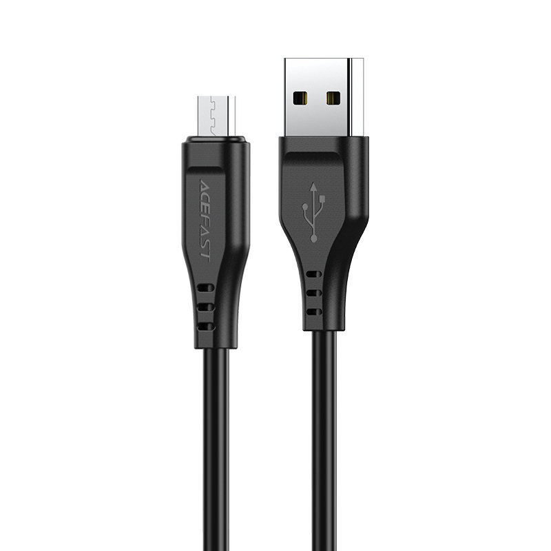 Acefast USB cable - micro USB 1.2m, 2.4A black (C3-09 black)