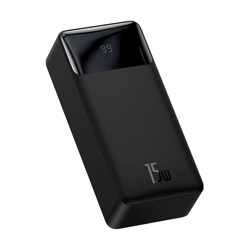 Baseus Bipow fast charging powerbank 30000mAh 20W black (Overseas Edition) + USB-A - Micro USB cable 0.25m black (PPBD050401)