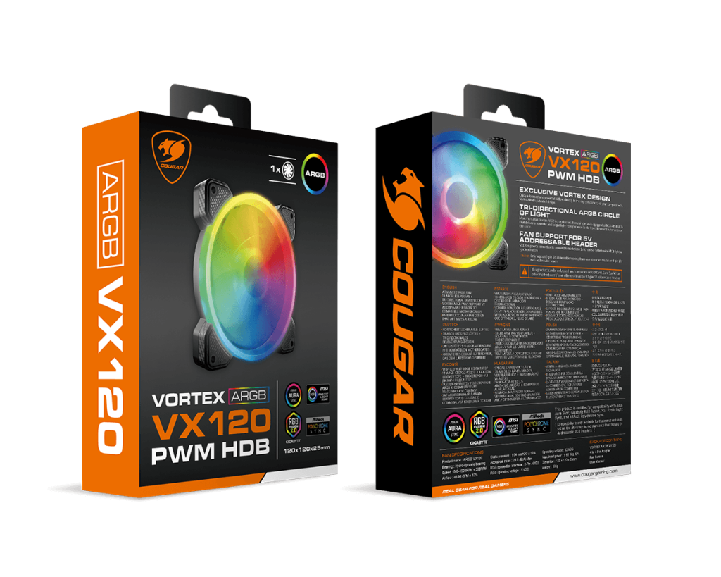 Cougar fan Vortex VX 120