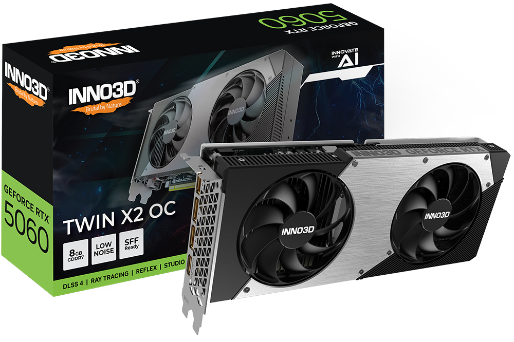 INNO3D GeForce RTX 5060 8GB GDDR7 Twin X2 OC