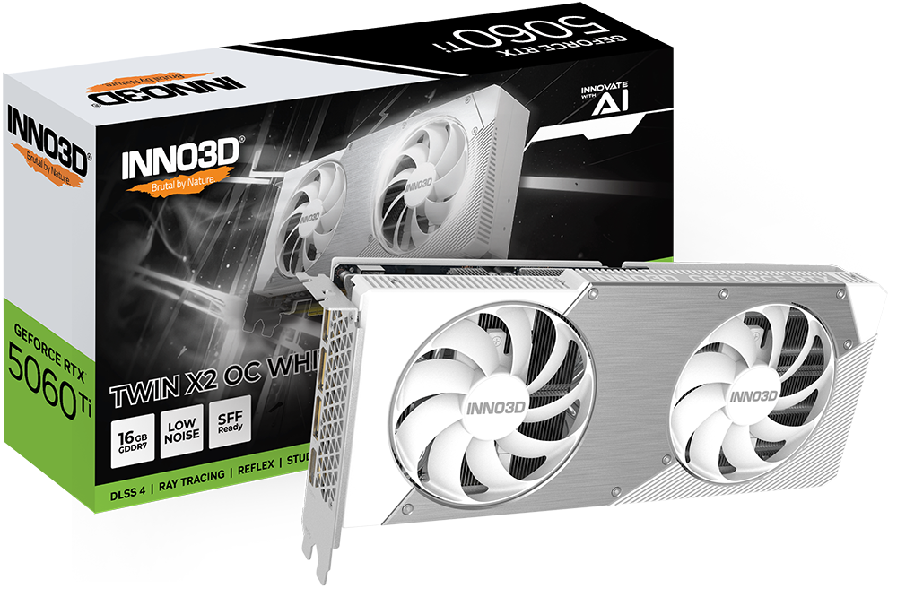 Inno3D RTX5060 Ti 16GB TWIN X2 OC WHITE