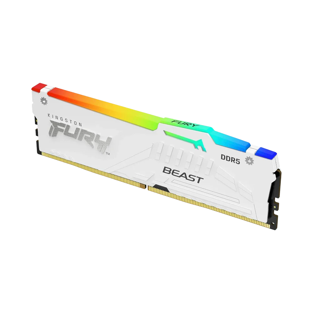 Kingston FURY Beast 16GB DDR5 5200MHz White RGB
