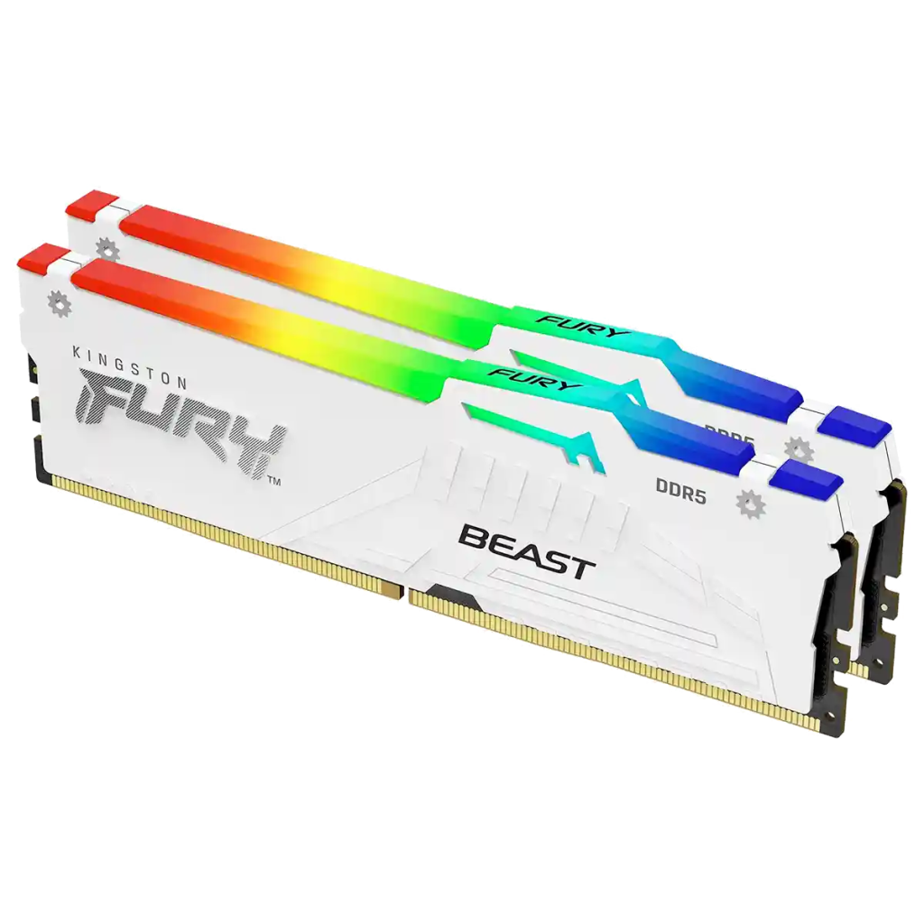 Kingston FURY Beast 32GB DDR5 5200MHz White RGB KIT