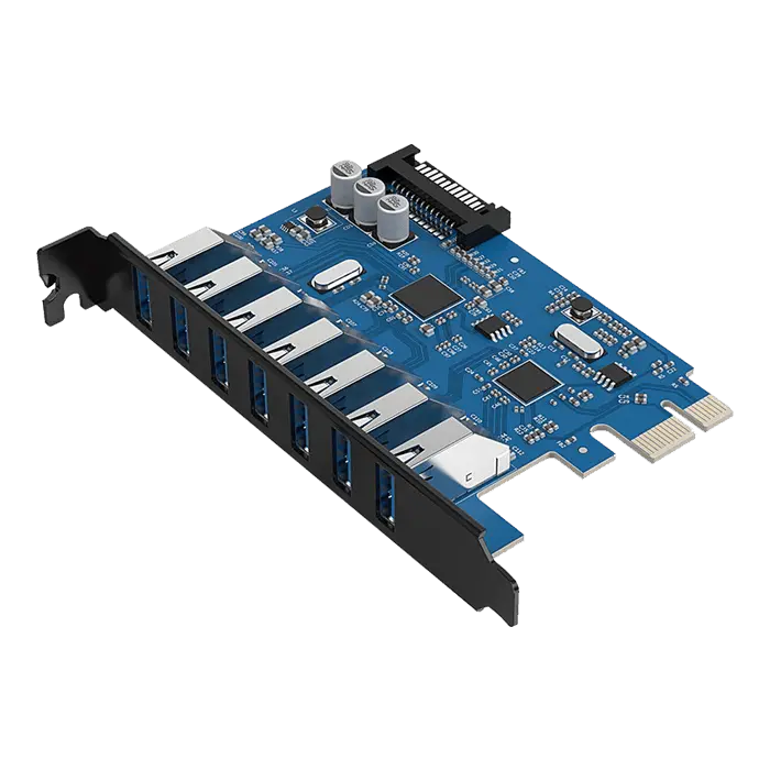 Orico 7 Port USB 3.0 PCI Express Card (5Gbps)