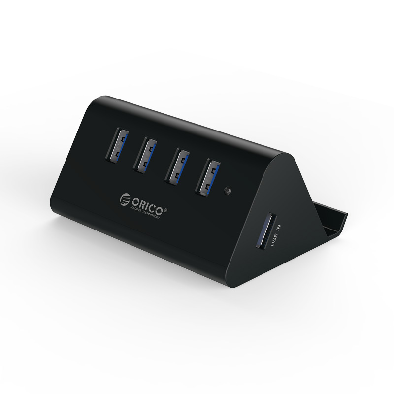 ORICO 4 Port USB3.0 HUB with Phone &amp;amp;amp;amp; Tablet Stander (SHC-U3) - BLACK