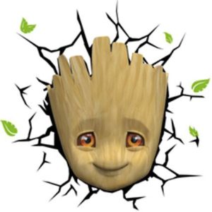 Marvel 3D LED Light Baby Groot Face 3D