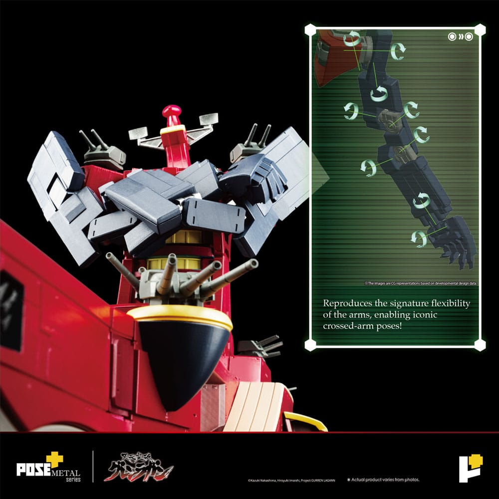 Tengen Toppa Gurren Lagann POSE+METAL series Statue Dai-Gurren 33 cm - Image 13