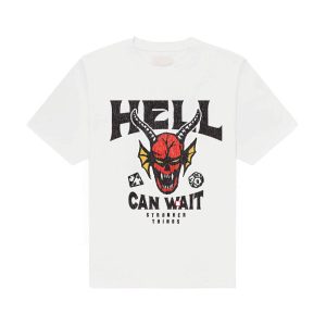Stranger Things T-Shirt Hell Can Wait (white) Size S