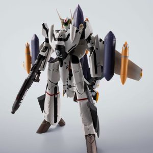 Macross 7 Hi-Metal R Action Figure VF-0S Phoenix (Roy Focker Use) & QF-2200D-B Ghost Set 14 cm