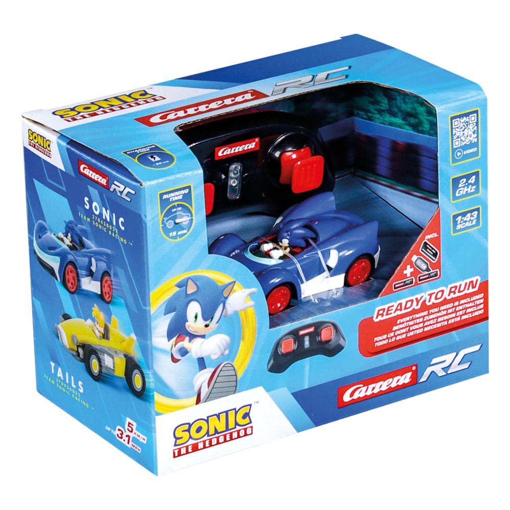 Sonic the Hedgehog RC remote-controlled Car 1/43 2.4GHz Mini Sonic - Image 13