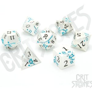 CritStones Metal Dice Set Iris Blossom (7)