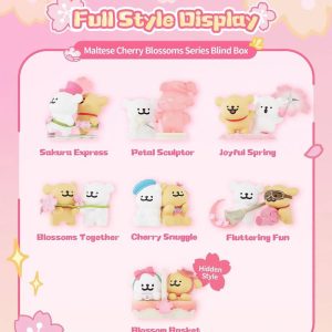 Maltese Cherry Blossoms Series Mini Figures 10 cm Display (6)