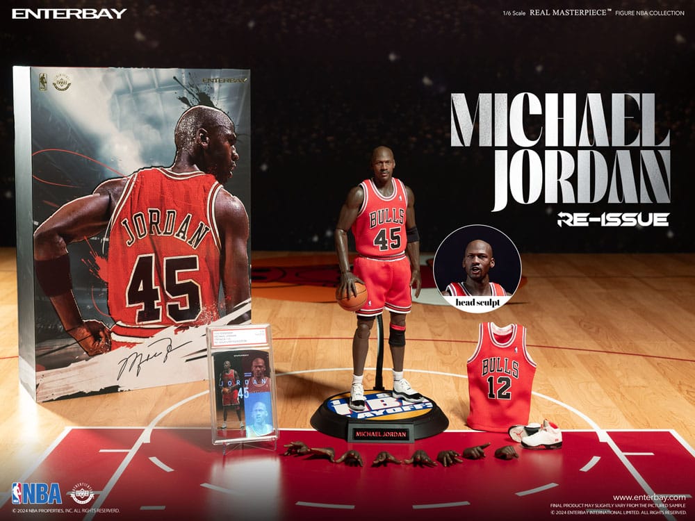 NBA Collection Real Masterpiece Actionfigur 1/6 Michael Jordan I'm Back Edition Limited 30 cm - Image 3