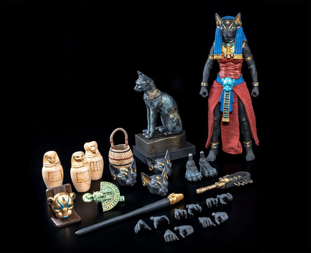 Figura Obscura Actionfigur Bastet Black & Red - Image 3