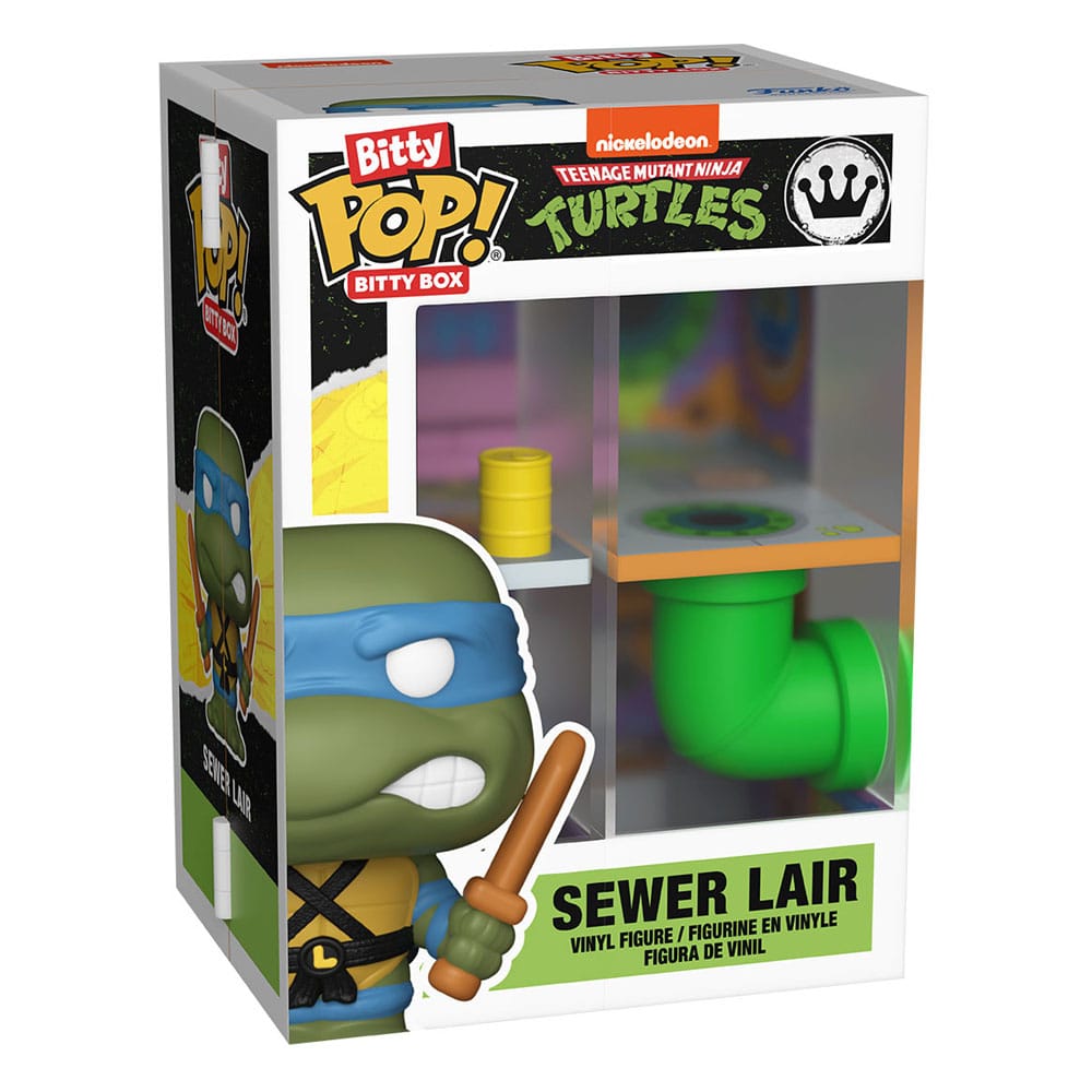 Teenage Mutant Ninja Turtles Bitty POP! Bitty Box Display with 2 Vinyl Figures Sewer Lair - Image 2