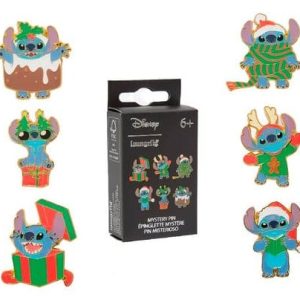 Disney by Loungefly Enamel Pins Blind Box Stitch Holiday Display (18)
