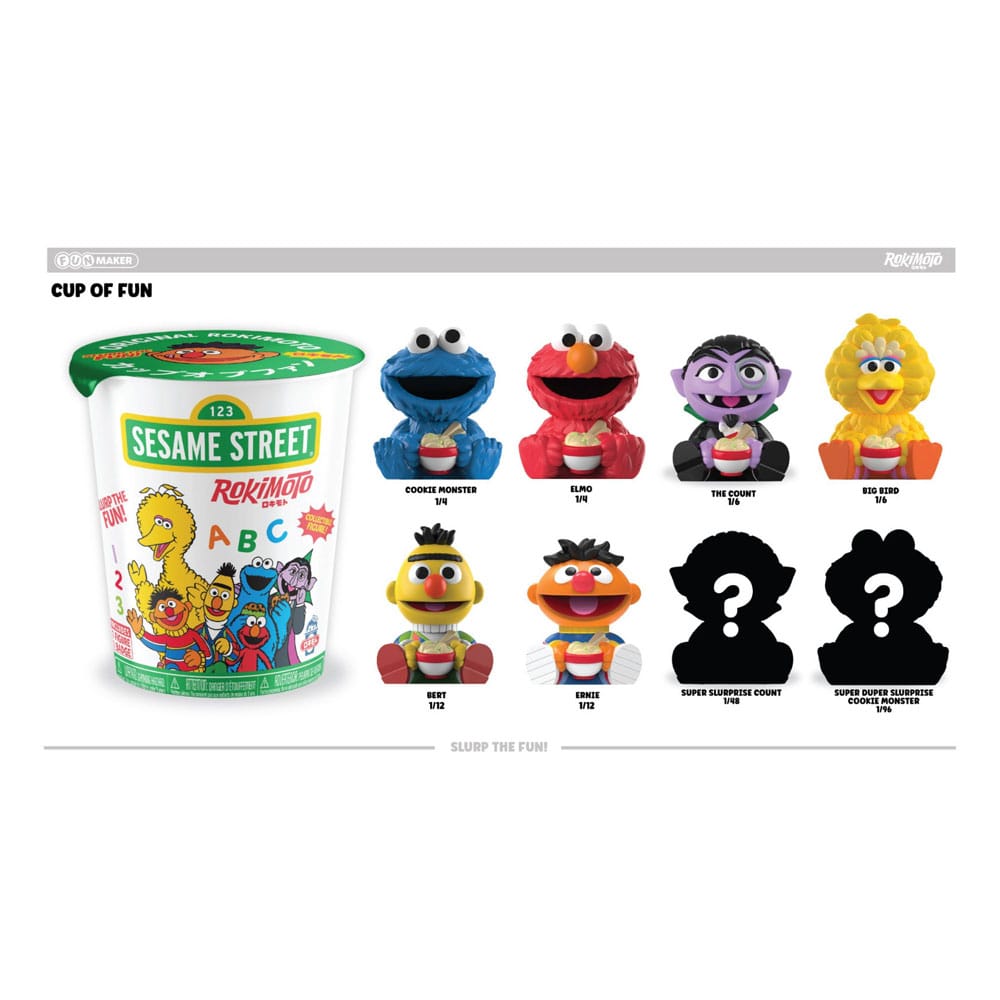 Sesame Street Rokimoto Cup of Fun Blind Box Figures 10 cm Wave 1 Display (12) - Image 9