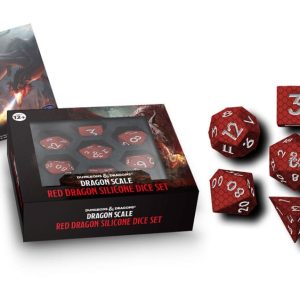 Dungeons & Dragons Premium Silicon Dice Set Dragon Scale Red (7)