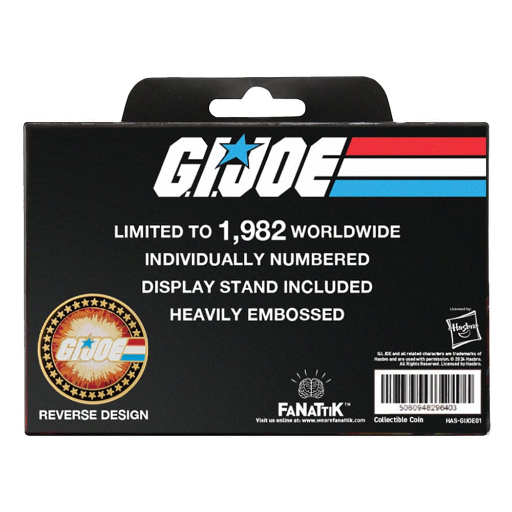 G.I. Joe Collectable Coin A Real American Hero 60th Anniversary 24k Gold Plated Limited Edition - Image 3